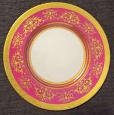 Rare Antique Minton Raised Paste Gold Decoration Burgundy Dinner Plate 1910s, used for sale  Shipping to South Africa