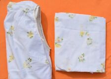 Antigo Conjunto de lençóis de casal Morgan Jones, sem musselina de ferro, amarelo floral branco comprar usado  Enviando para Brazil