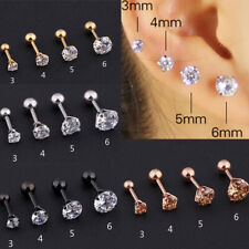 Brincos de cartilagem cravejado de gema disco plano traseiro tragus nariz hélice piercing labret comprar usado  Enviando para Brazil