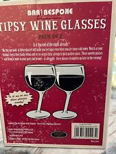 glasses set tipsy wine for sale  Florence