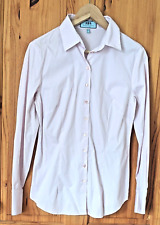 Używany, Hawes & Curtis Damska dopasowana UK12 Jasnoróżowa Button Down Formalna koszula W bardzo dobrym stanie na sprzedaż  Wysyłka do Poland