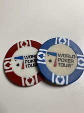 2 pcs Lot of WORLD POKER TOUR Casino Gaming Chips  for sale  Sparks Glencoe