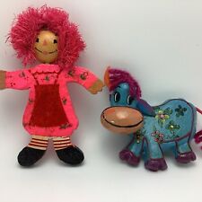 Christmas Ornament Doll Raggedy Ann & Bull Paper Machette  Signed De Sela Mexico for sale  Shipping to South Africa