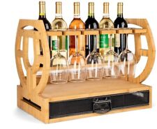 Countertop Wine Rack, Bottle And Glass Holder  for sale  Shipping to South Africa