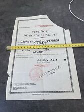 Ancien certificat bonne d'occasion  Aix-les-Bains