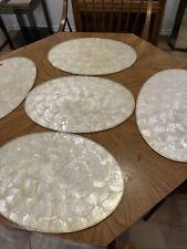 Shell placemats oval for sale  Costa Mesa
