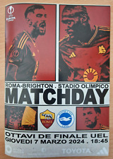 UEFA EUROPA LEAGUE~AS ROMA V BRIGHTON~07/03/2024~NO OFICIAL, usado segunda mano  Embacar hacia Mexico