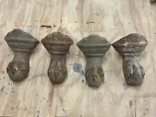 ANTIQUE CAST IRON ORNATE BALL EAGLE CLAW FEET BATH TUB LEGS 5-1/4” W 6-3/4” T for sale  Shipping to South Africa