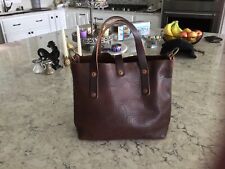 Brown leather tote for sale  Minneapolis
