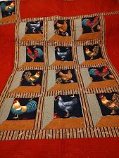 Quilt throw roosters for sale  Cornville