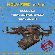 PC ⭐⭐⭐ BLOODIED 25% WEAPON SPEED HOLY FIRE! [-90% Weight] ⭐⭐⭐ for sale  Shipping to South Africa