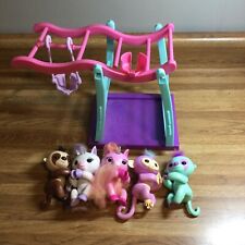 Fingerlings Monkey Bar Playground Playset w 3 Monkeys & 2 Unicorns for sale  Shipping to South Africa