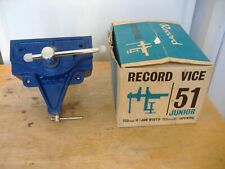 RECORD JUNIOR 51 6" WOOD WORK BENCH VICE ORIGINAL BOX CARPENTER DIY ETC for sale  Shipping to South Africa