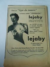 Publicité 1954 lejaby d'occasion  La Verpillière