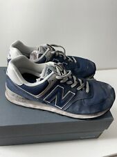 Tênis New Balance 574 masculino com cadarço azul sapatos casuais tamanho 10 D, usado comprar usado  Enviando para Brazil