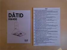 Usado, IKEA DATID Manual del Propietario - HORNO DE COCINA/HOJA CAPÓ EXTRACTOR - HW400 segunda mano  Embacar hacia Argentina