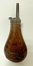 Brass gunpowder flask for sale  Escondido
