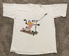 DAFFY DUCK T-Shirt Vintage 1995 Looney Tunes Treadmill Exercise Workout (XL?) for sale  Shipping to South Africa
