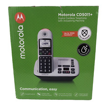 Motorola Digital Cordless Telephone with Answering Machine CD5011 Call Blocking, used for sale  Shipping to South Africa