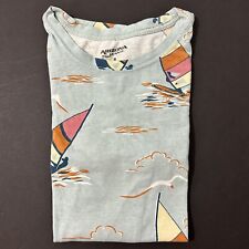 Arizona Jean Co T-shirt Men M Short Sleeve Parasail Sailboat Cotton Blue Casual, used for sale  Shipping to South Africa