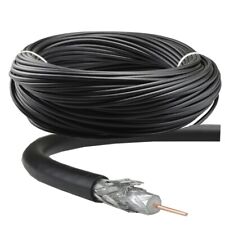 Cable coaxial coaxial de televisión digital por satélite Freesat negro/blanco/marrón RG6 segunda mano  Embacar hacia Mexico