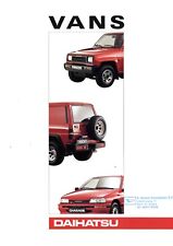 Daihatsu Vans Prospekt 1990 NL folleto prospecto Feroza Rocky Wagon Pick-up segunda mano  Embacar hacia Argentina