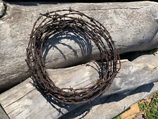 vintage Wyoming barbed wire great patina 50 foot pieces, used for sale  Shipping to South Africa