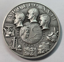 Medallic Art Co. Apollo 17 Silver Medal .999 - 4.97 ozt  2.5” for sale  Sioux City
