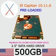 Disco rígido MacBook Pro 2009 | 500GB HD 2.5" A1278 A1286 | El Capitan carregado ****, usado comprar usado  Enviando para Brazil