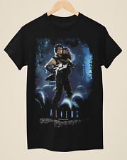 Camiseta preta unissex inspirada em pôster de filme Aliens comprar usado  Enviando para Brazil