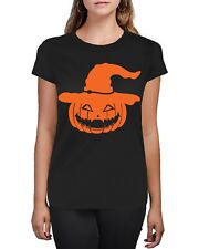 Camiseta Feminina Pumpkin Face Hat Jack O Lantern Halloween, usado comprar usado  Enviando para Brazil