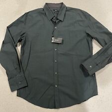 Camisa Hugo Boss tecido verde escuro slim fit nova extra grande GG comprar usado  Enviando para Brazil