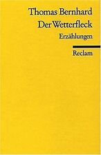 Wetterfleck thomas bernhard gebraucht kaufen  Berlin