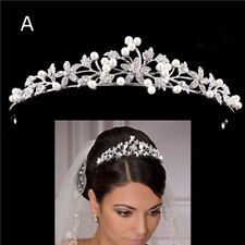 Wedding Bridal Prom Queen Pearl Crystal Flower Tiara Princess Tiara 5 Styles for sale  Shipping to South Africa