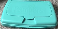 Used, PAMPERS VINTAGE  Green PLASTIC BABY WIPES TRAVEL CASE CONTAINER  , EMPTY for sale  Shipping to South Africa