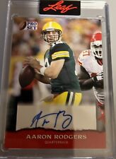 2022 Leaf Pro Set Sports Aaron Rodgers RED Base Auto - SP Packers QB for sale  Dickinson
