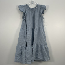 Used, Women's LAKE Blue Linen Sundress Knee Length Size L Preowned for sale  Shipping to South Africa