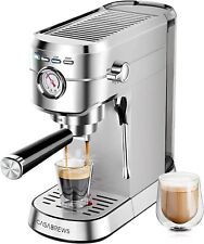 Casabrews 20Bar Espresso Machine Cappuccino Latte Machine W/ Milk Frother Sliver for sale  Shipping to South Africa