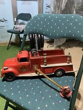 Vintage Red 1957 TONKA Heavy Metal Fire Truck Toy Hobby Vehicle  Fire Hydrant for sale  Shipping to South Africa