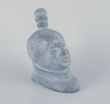 Greenlandica, Greenlandic woman in profile, sculpture in soapstone. for sale  Shipping to South Africa