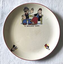 Vintage popeye plate for sale  DARLINGTON