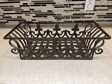 flower wrought box black iron for sale  Springfield