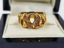 9carat Gold Signet Ring Size N British Hallmarked Unique  for sale  Shipping to South Africa