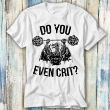 Camiseta Top Do You Even Crit GYM Master Antigua Dragón Swole'd Dados DnD 1010, usado segunda mano  Embacar hacia Argentina