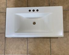 RSI Home Products Vanity Bathroom Sink Rectangular 30.5”x16 3/8”x3”Solid White for sale  Shipping to South Africa