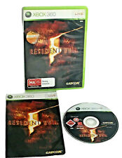 Resident Evil 5 Xbox 360 LIVE Manual Completo MA15+ PAL Zombie Apocalyptic Jogo comprar usado  Enviando para Brazil