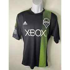 Camiseta Adidas Seattle Sounders Climacool média 2015 campo preta futebol MLS comprar usado  Enviando para Brazil