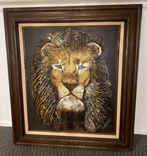 Unique lion framed for sale  Buffalo Grove
