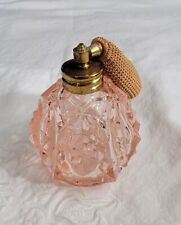 ¿Irice rosa vintage? Botella de perfume atomizador de cristal segunda mano  Embacar hacia Argentina