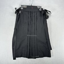 EBogu Kendo Uniform Youth 18 4'1-4'2 Hakama Skirt Black Rayon Polyester Bottom for sale  Shipping to South Africa